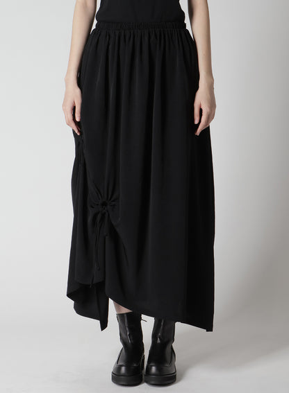 CREPE de CHINE CIRCLE GATHERED SKIRT