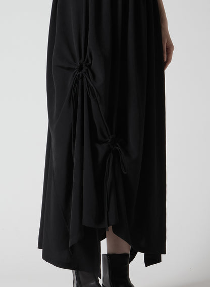 CREPE de CHINE CIRCLE GATHERED SKIRT