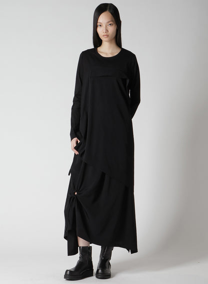 CREPE de CHINE CIRCLE GATHERED SKIRT