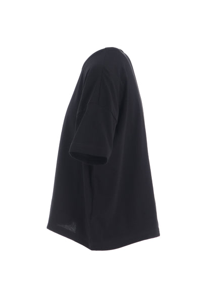 COTTON JERSEY ANIMAL PRINT CROPPED HALF SLEEVE T