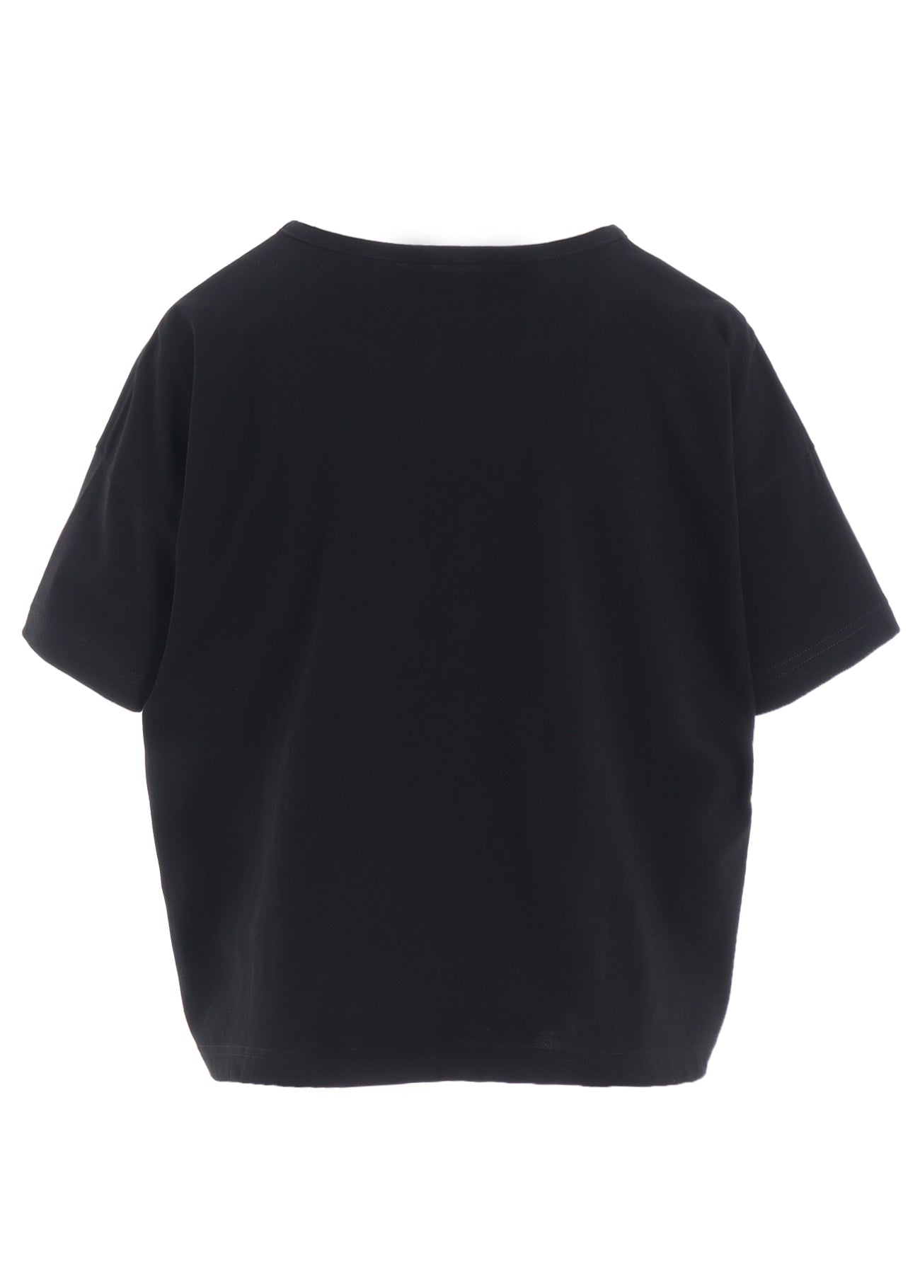 COTTON JERSEY ANIMAL PRINT CROPPED HALF SLEEVE T