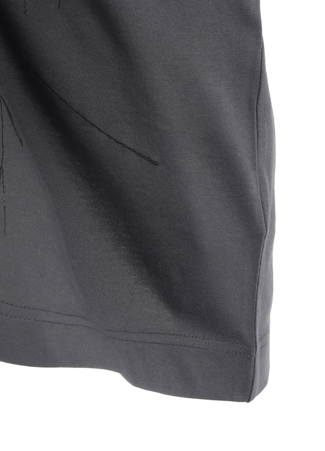 COTTON JERSEY ANIMAL PRINT ASYMMETRY DRAPE T