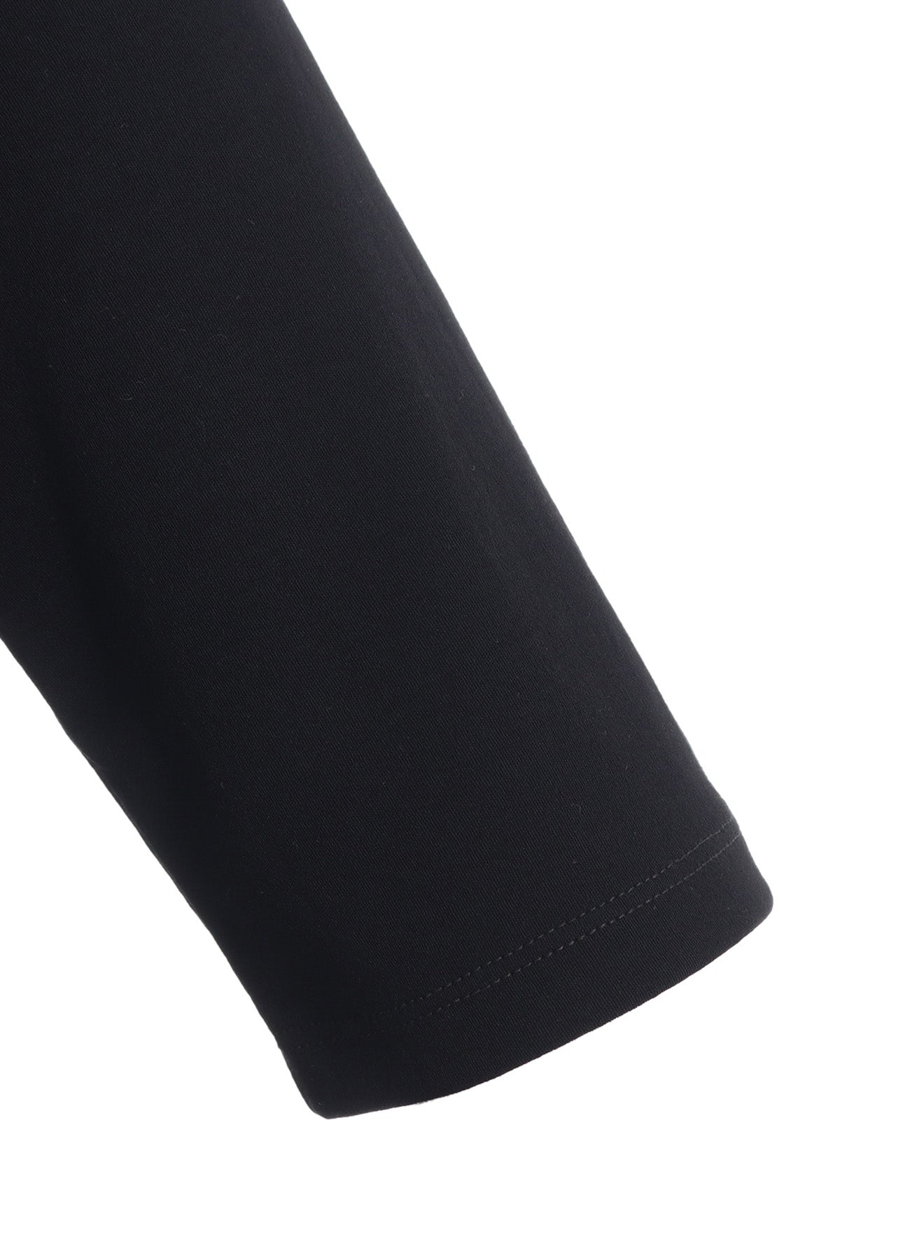 HARD-TWIST ASYMMETRIC HIGH NECK HALF SLEEVE T
