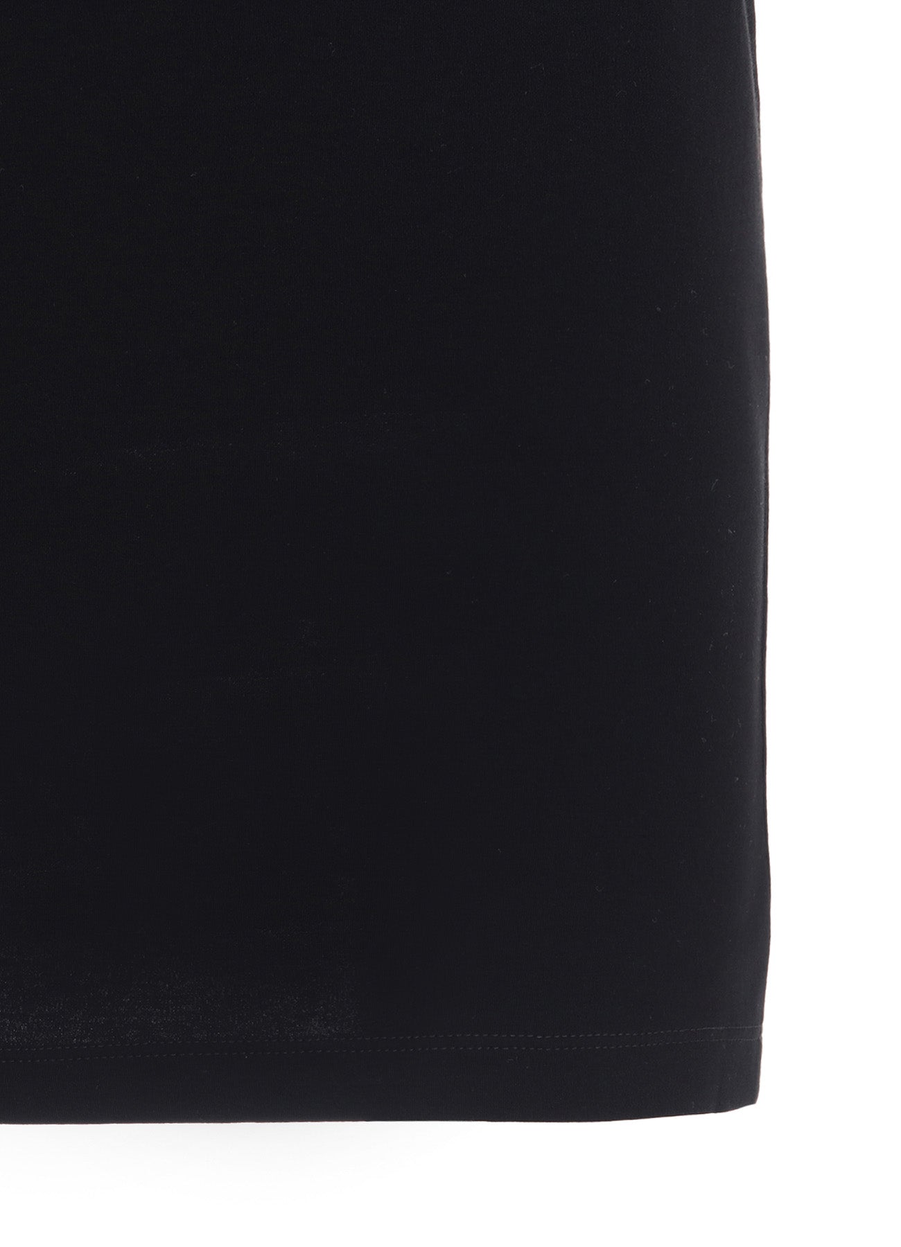 HARD-TWIST ASYMMETRIC HIGH NECK HALF SLEEVE T