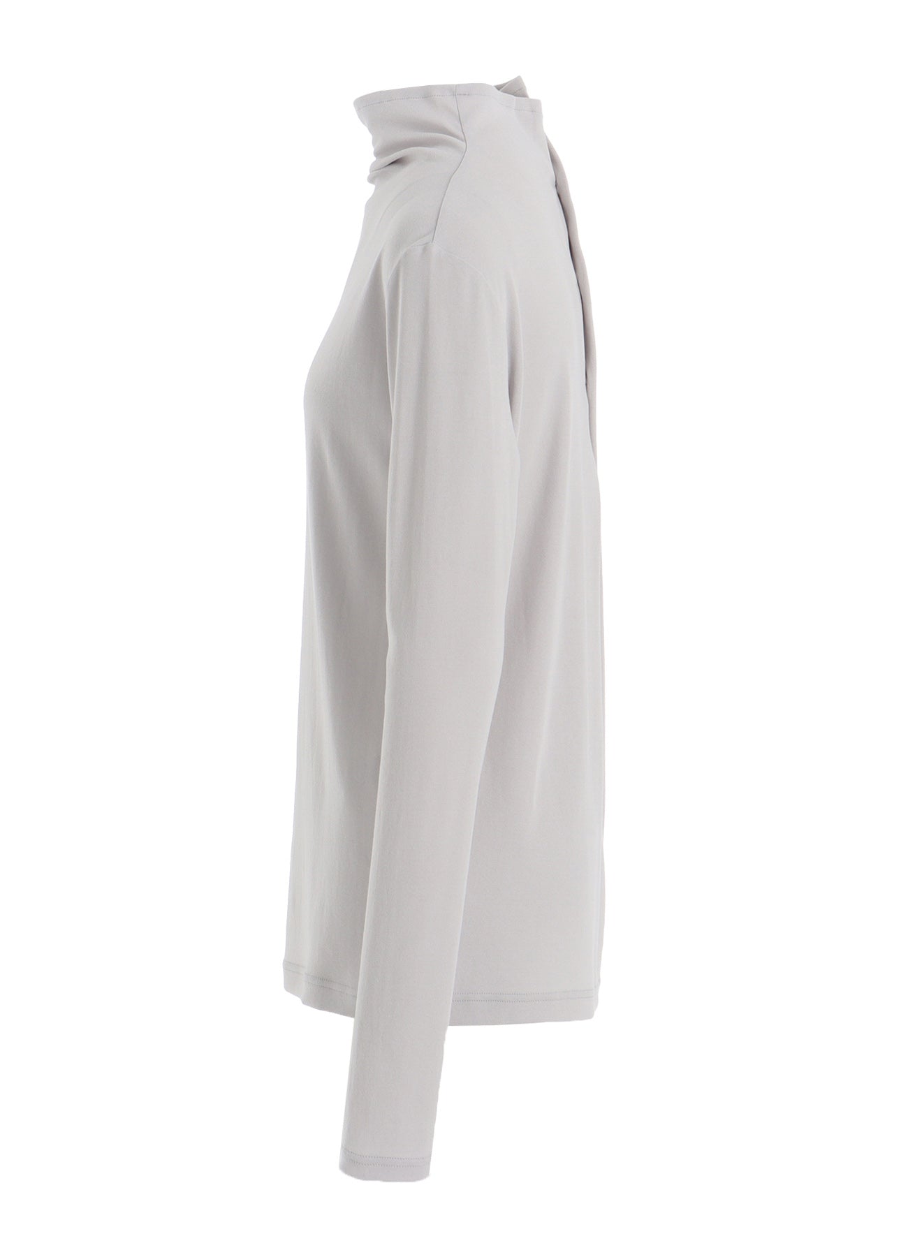 HARD-TWIST BACK BUTTON OFF-NECK T
