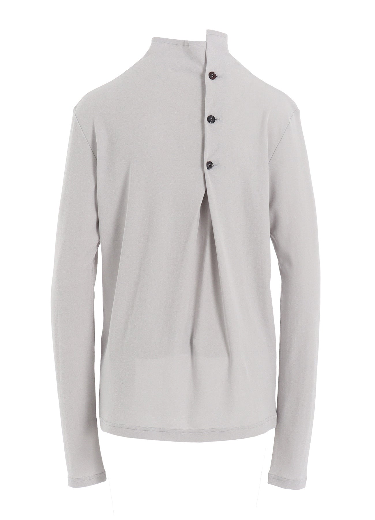 HARD-TWIST BACK BUTTON OFF-NECK T
