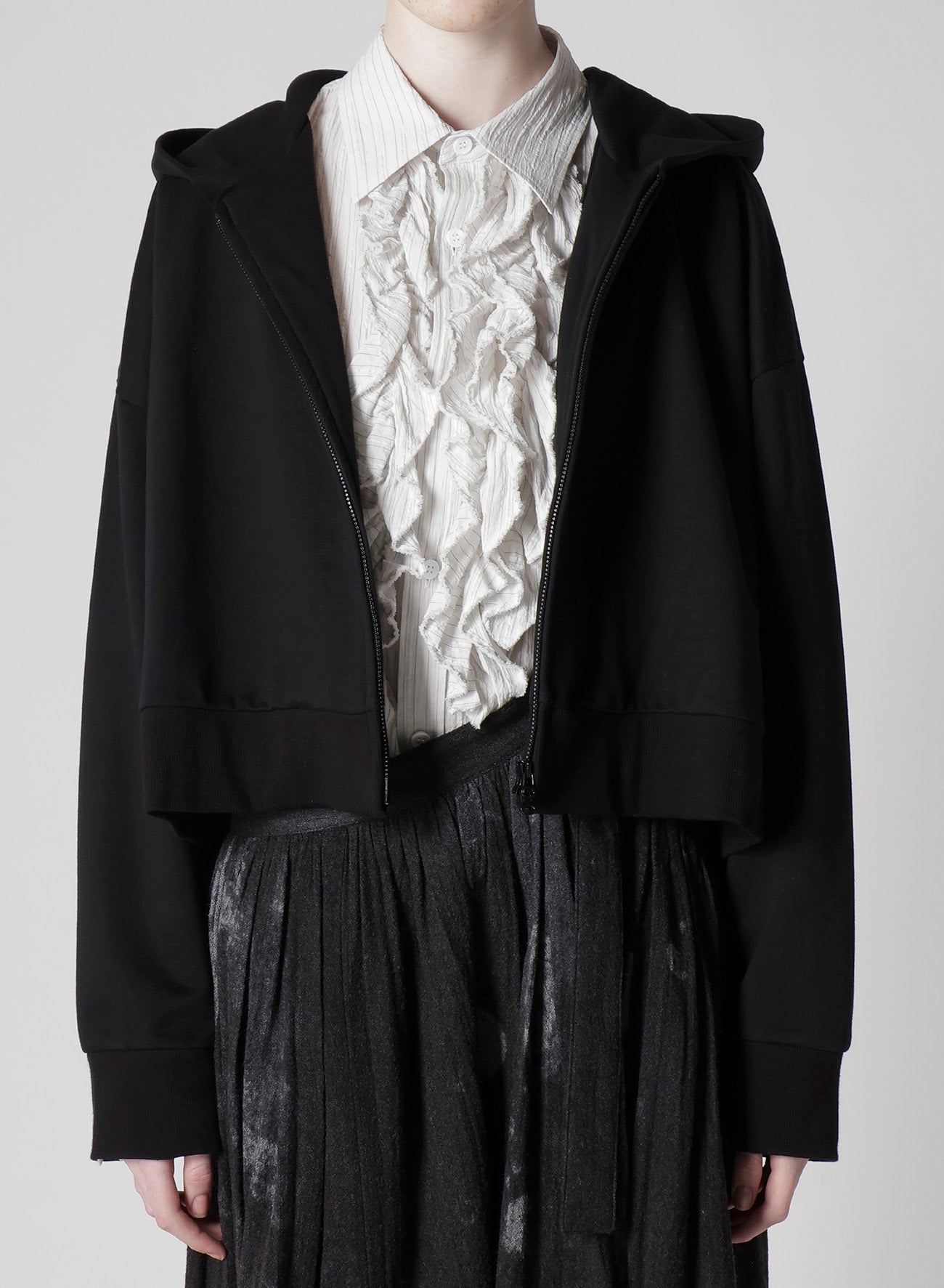 HIGH GAUGE FRENCHTERRY CROPPED HOODIE