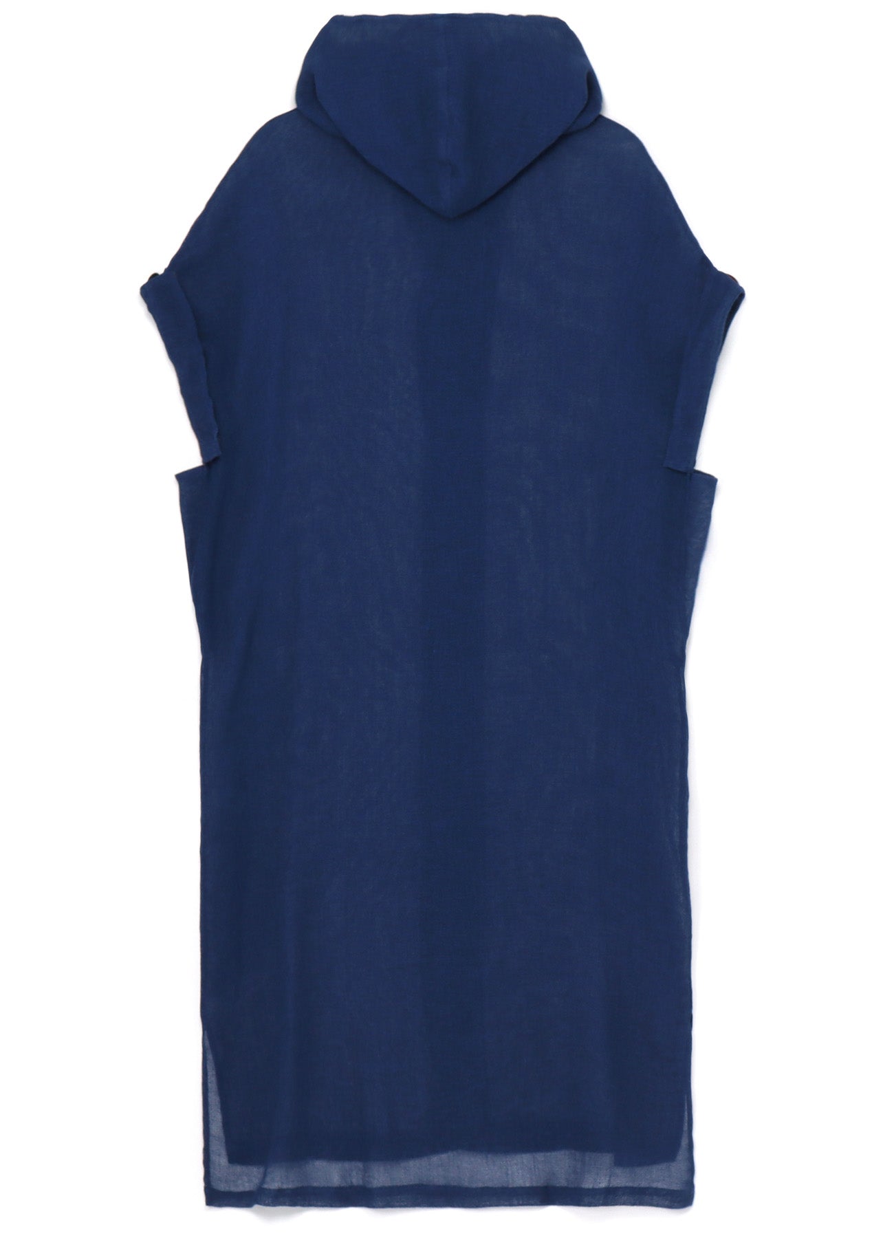 LENO CLOTH HOODED DRESS
