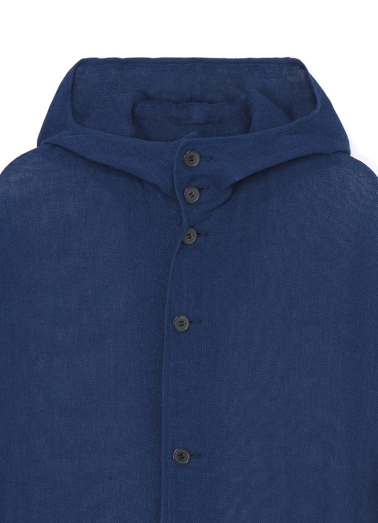 LENO CLOTH HOODED DRESS