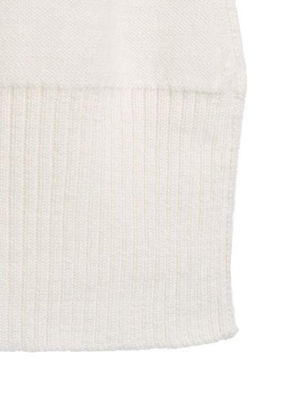REVERSE STITCHES SIDE DRAPE CARDIGAN