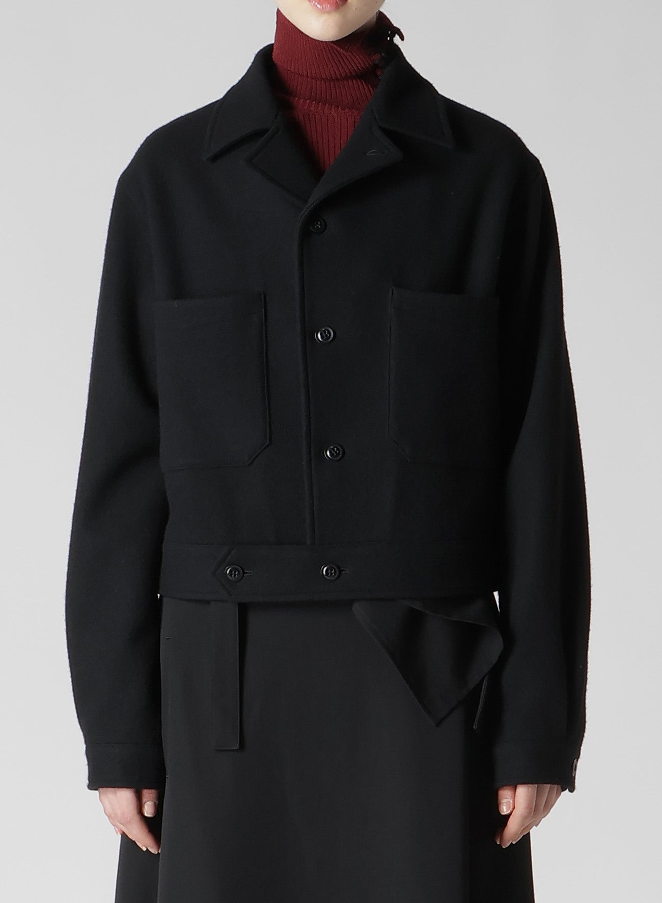 WOOL SINGLE MOSSER BLOUSON