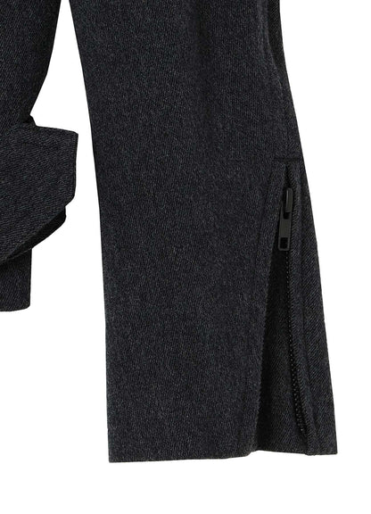 STRETCH FLANNEL BIKER JACKET