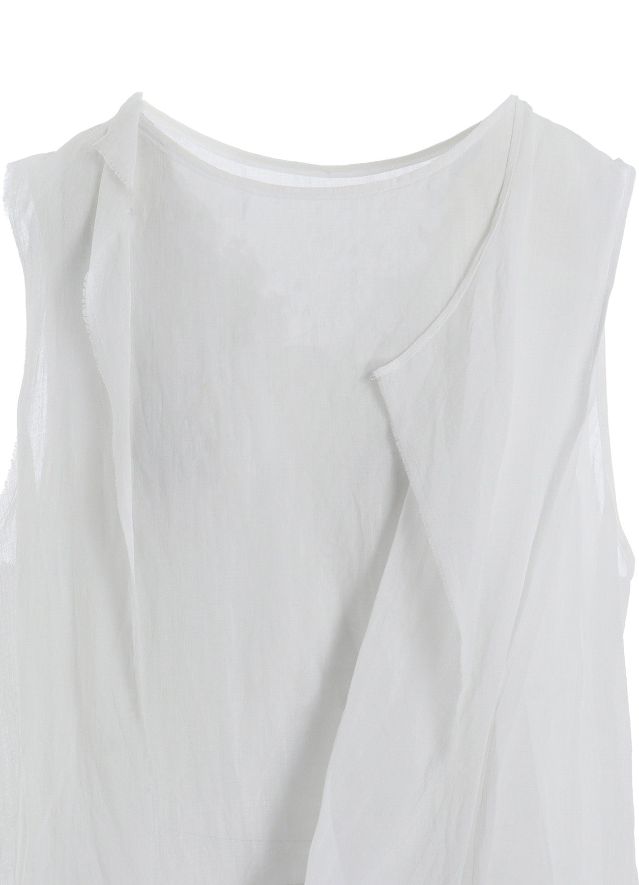 RAMIE LAWN DOUBLE FRONT DRAPE SHIRT