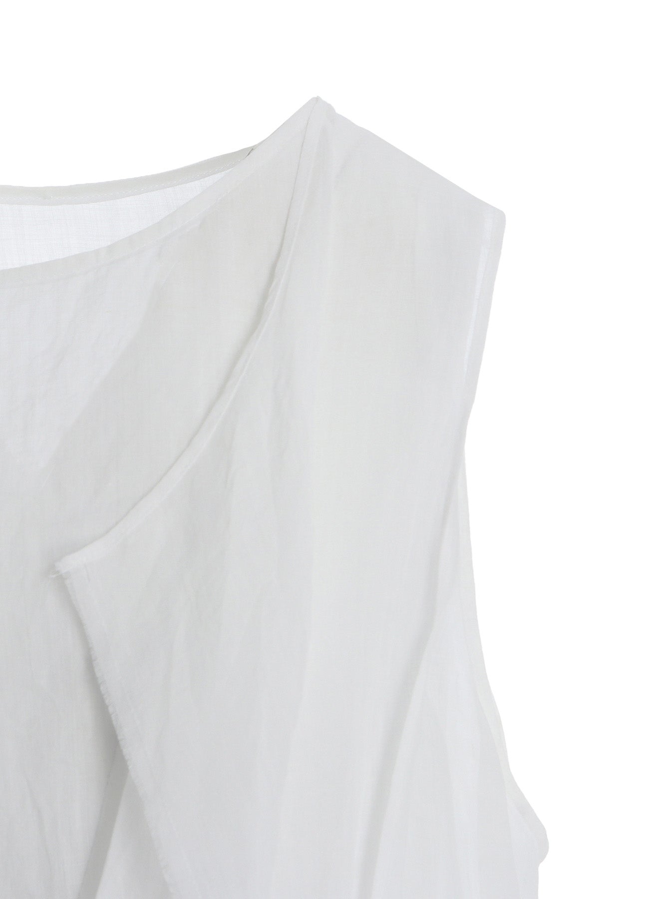 RAMIE LAWN DOUBLE FRONT DRAPE SHIRT