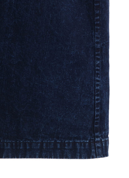 6OZ BLEACHED DENIM HOODIE COAT