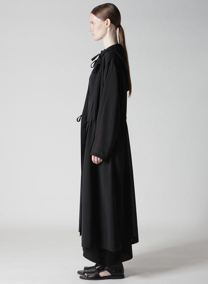 PE/STRONG TWISTED CLOTH HOODIE WITH CORD