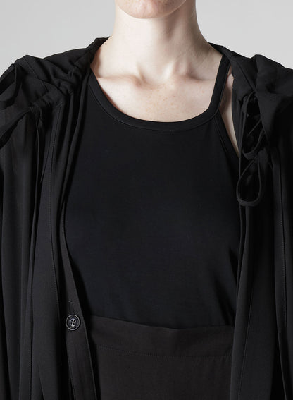 PE/STRONG TWISTED CLOTH HOODIE WITH CORD