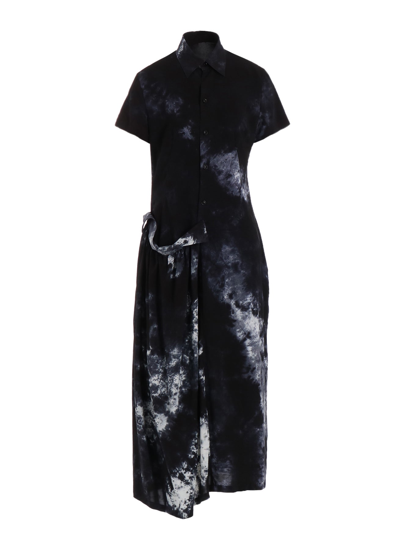 RAYON LAWN THRENE DYE RIGHT SIDE GATHERED DRESS