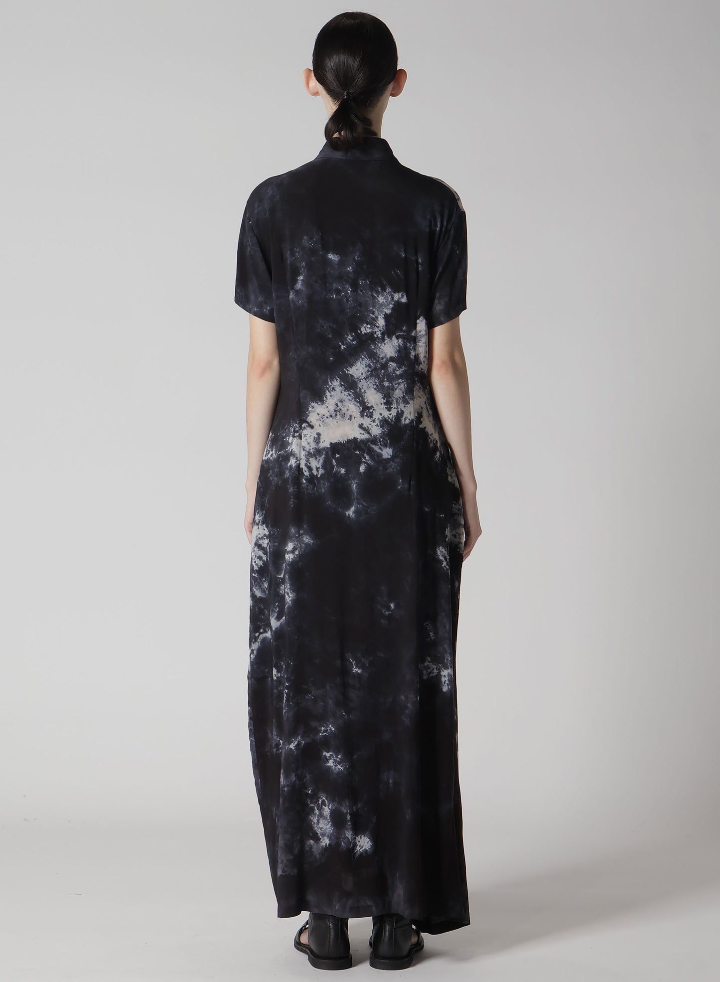 RAYON LAWN THRENE DYE RIGHT SIDE GATHERED DRESS