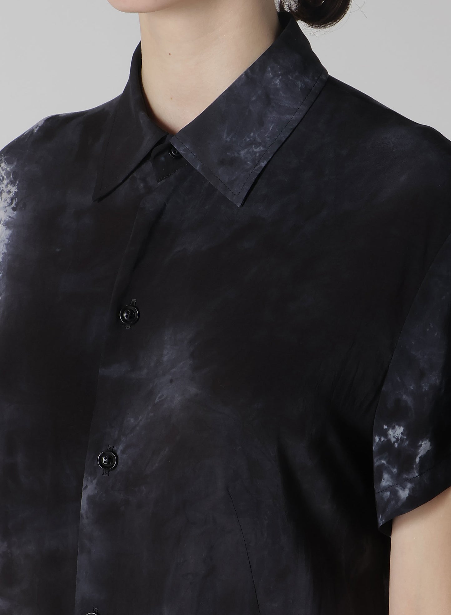 RAYON LAWN THRENE DYE RIGHT SIDE GATHERED DRESS