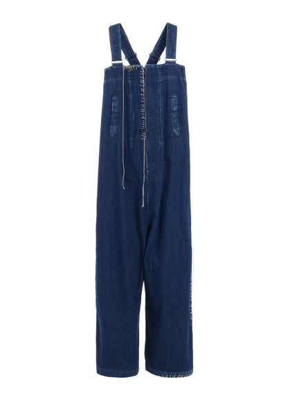 SPOTTED DENIM OVERALLS