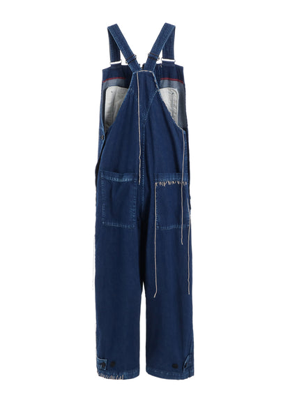 SPOTTED DENIM OVERALLS