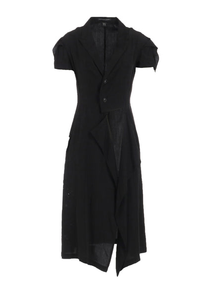 CUPRO/DUNGAREE BALLER LACE SQUARE CLOTH SLEEVE JACKET