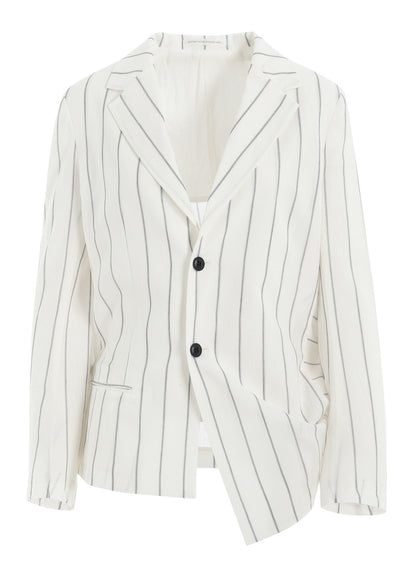 WASHER STRIPE LEFT SIDE DROPPED JACKET