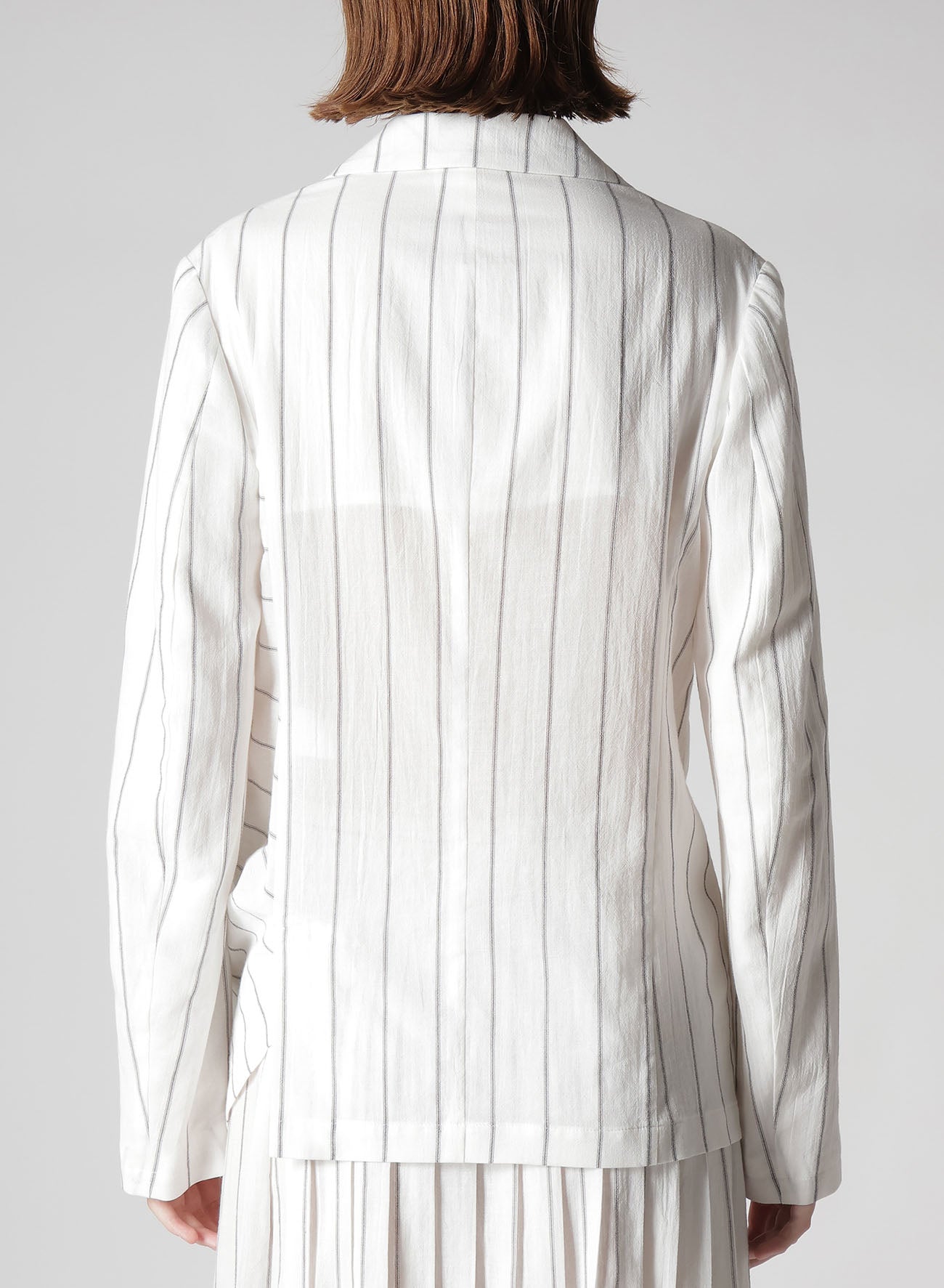 WASHER STRIPE LEFT SIDE DROPPED JACKET