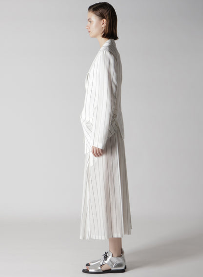 WASHER STRIPE LEFT SIDE DROPPED JACKET