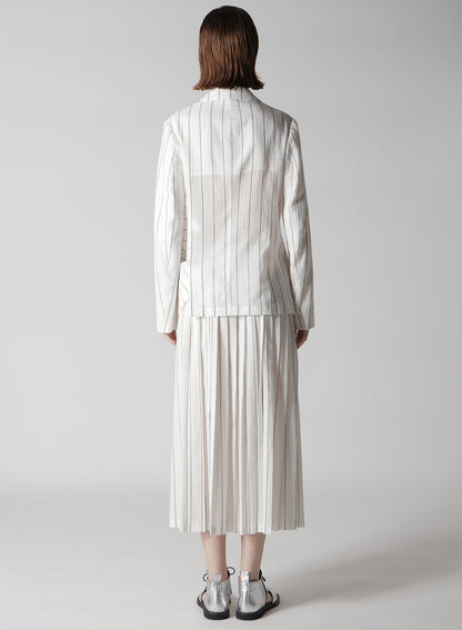 WASHER STRIPE LEFT SIDE DROPPED JACKET