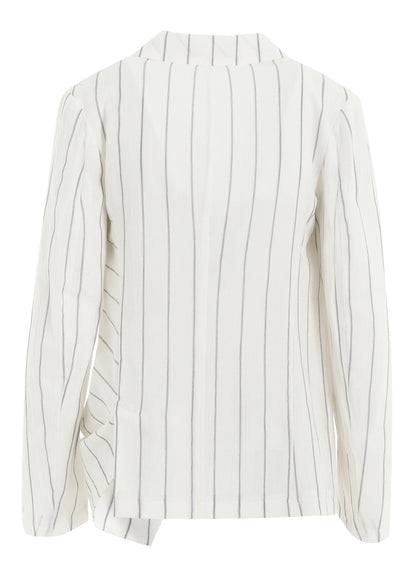 WASHER STRIPE LEFT SIDE DROPPED JACKET