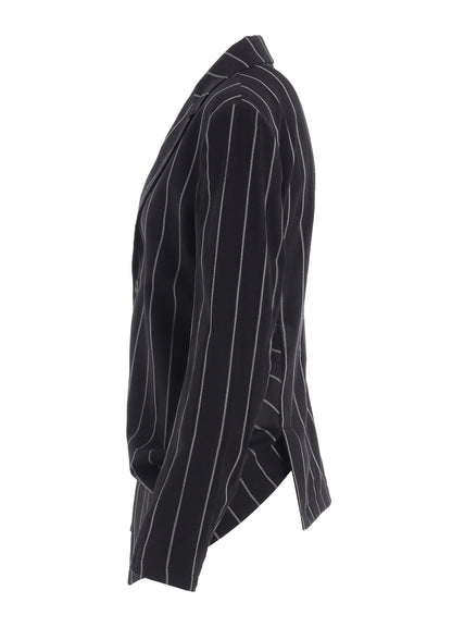 WASHER STRIPE LEFT SIDE DROPPED JACKET