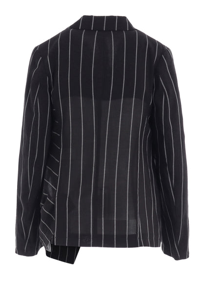 WASHER STRIPE LEFT SIDE DROPPED JACKET