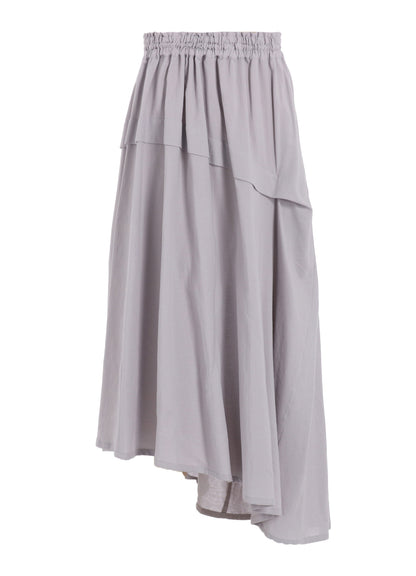 COTTON BOYLE VIYELLA RIGHT TUCKED ASYMMETERY SKIRT