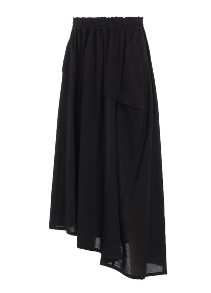 COTTON BOYLE VIYELLA RIGHT TUCKED ASYMMETERY SKIRT