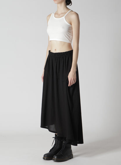 COTTON BOYLE VIYELLA RIGHT TUCKED ASYMMETERY SKIRT