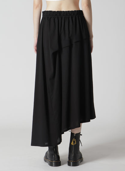 COTTON BOYLE VIYELLA RIGHT TUCKED ASYMMETERY SKIRT