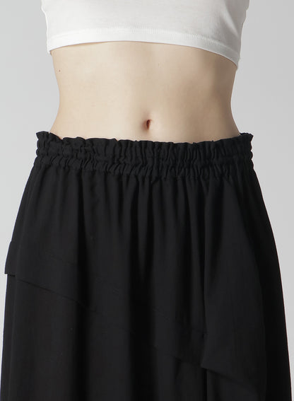 COTTON BOYLE VIYELLA RIGHT TUCKED ASYMMETERY SKIRT