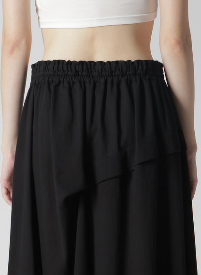 COTTON BOYLE VIYELLA RIGHT TUCKED ASYMMETERY SKIRT