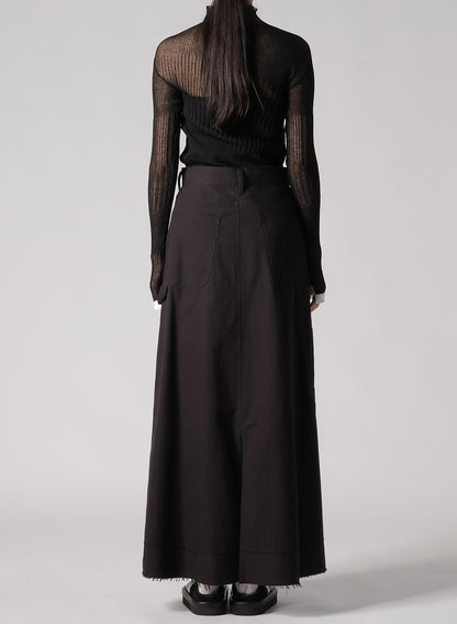 SLUB DUCK DENIM SKIRT