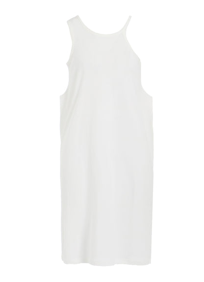 Y'S LOGO COTTON SLEEVELESS OP