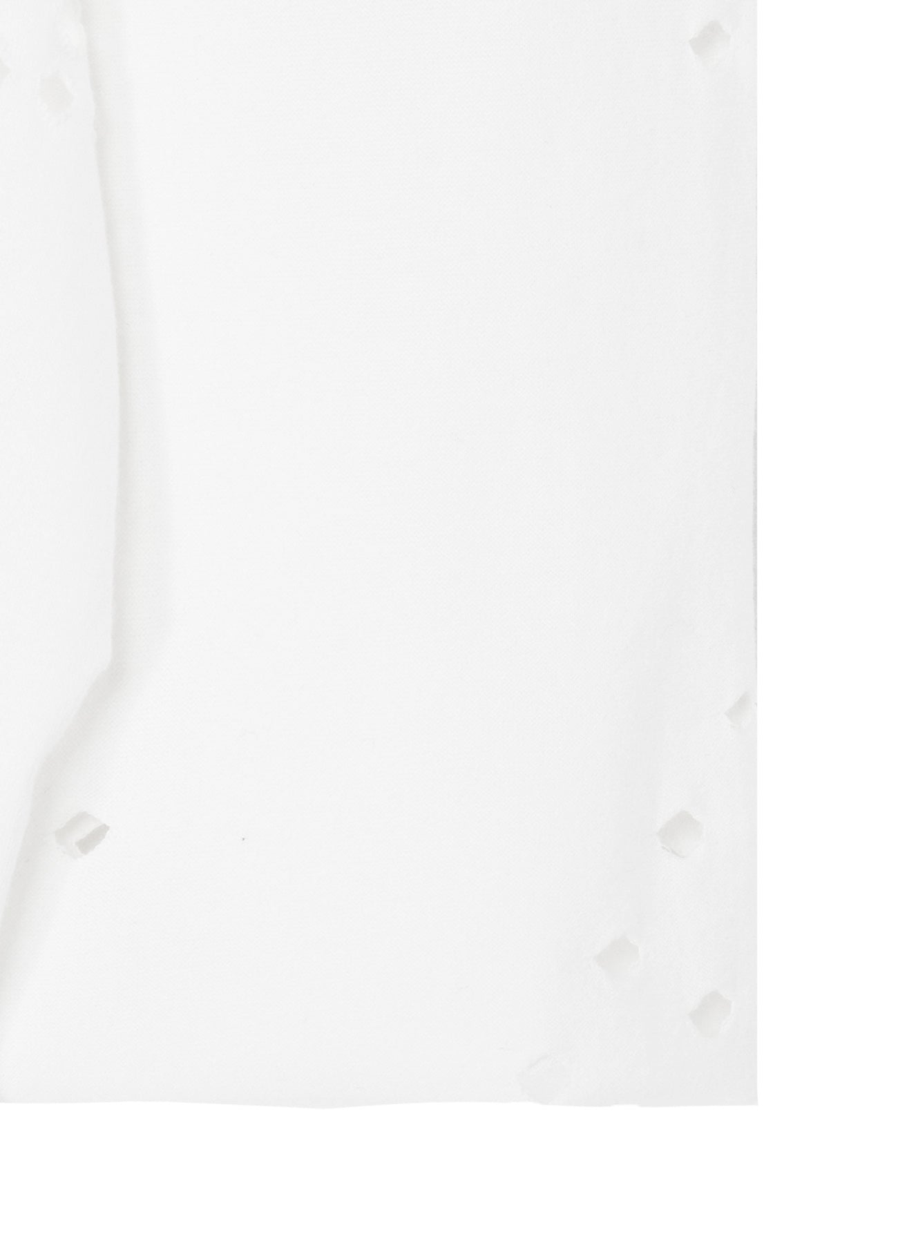 COTTON JERSEY HOLE DESIGN LONG SLEEVE T