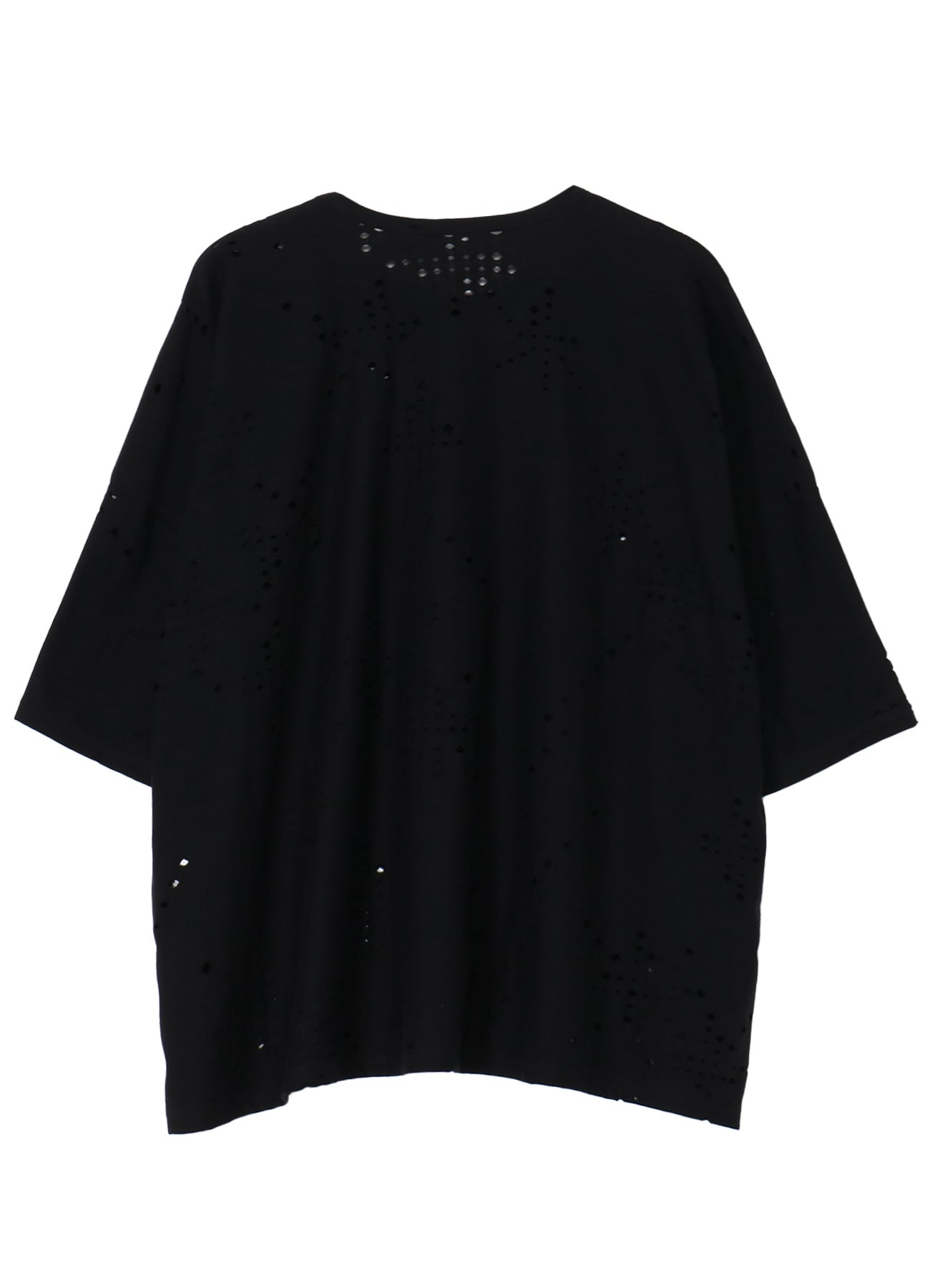 COTTON JERSEY HOLE DESIGN BIG T
