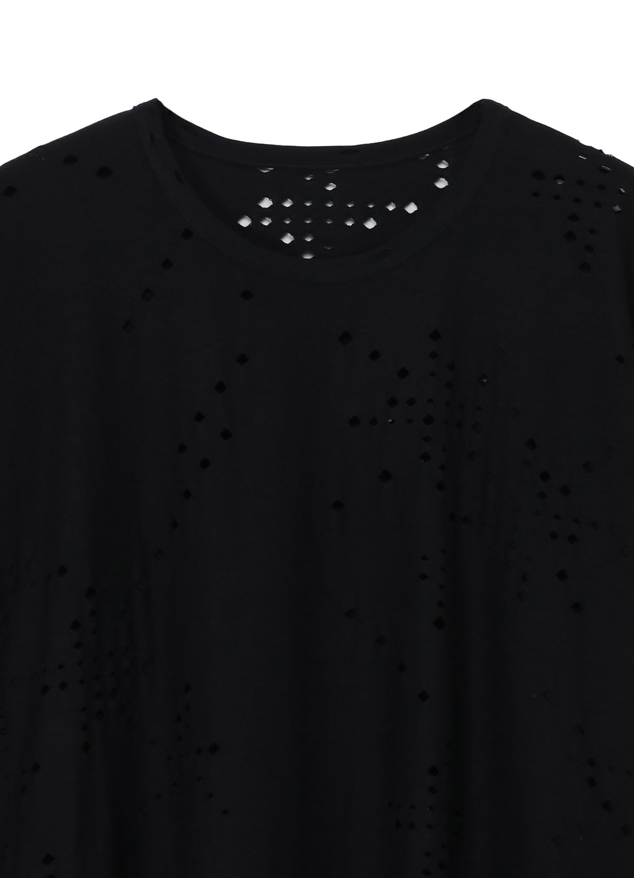 COTTON JERSEY HOLE DESIGN BIG T