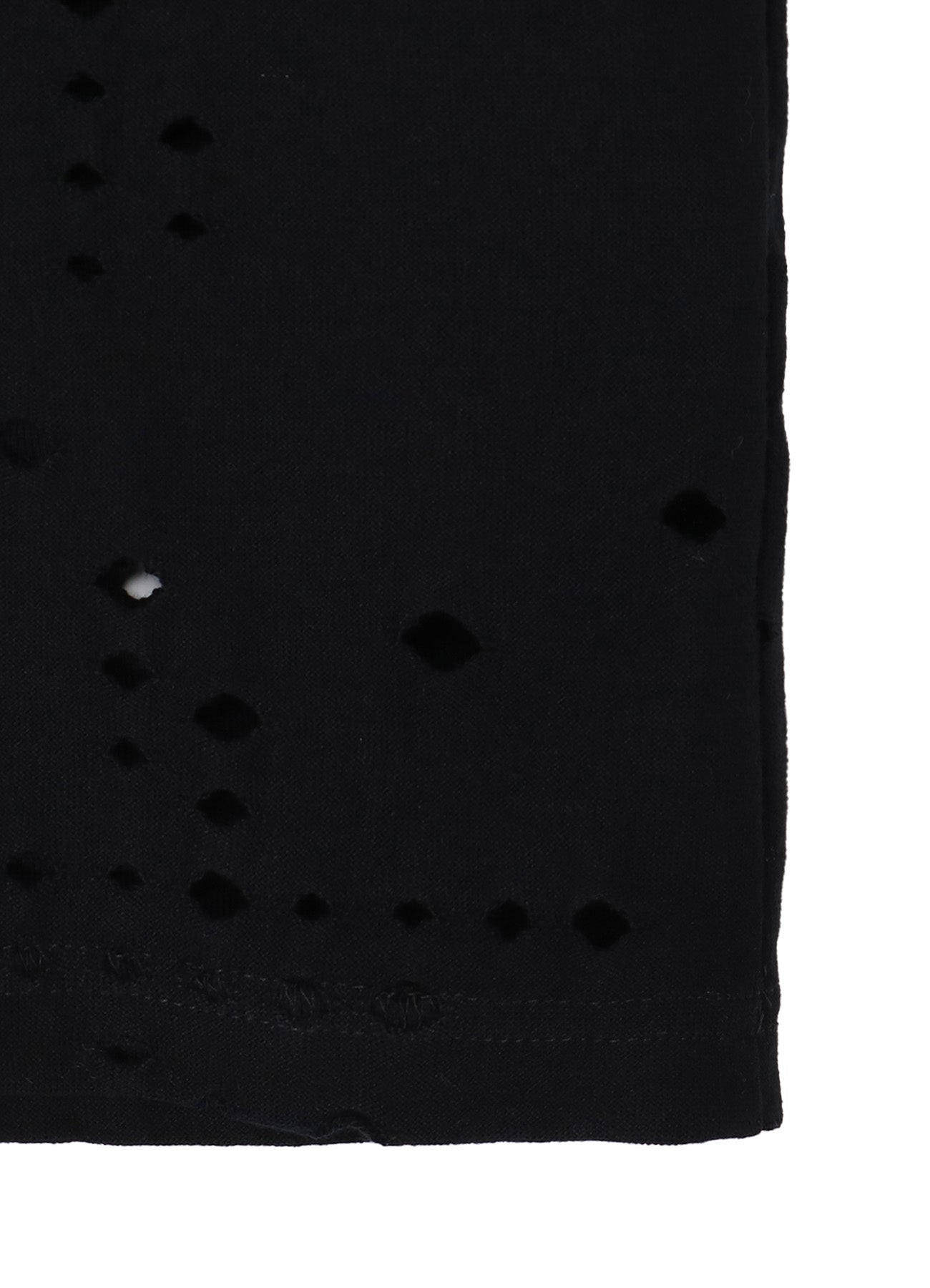 COTTON JERSEY HOLE DESIGN BIG T