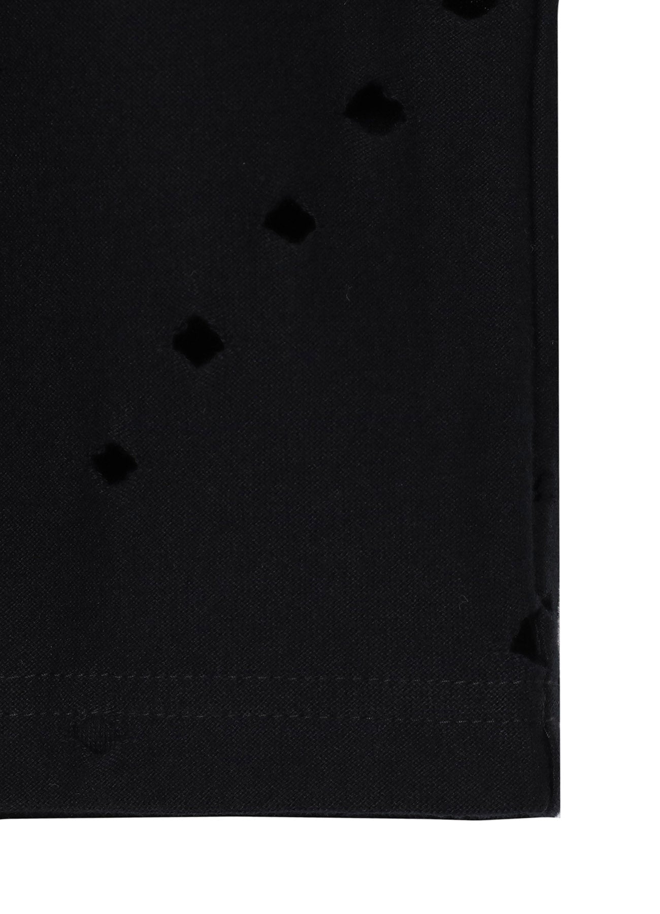 COTTON JERSEY HOLE DESIGN LONG SLEEVE BIG T