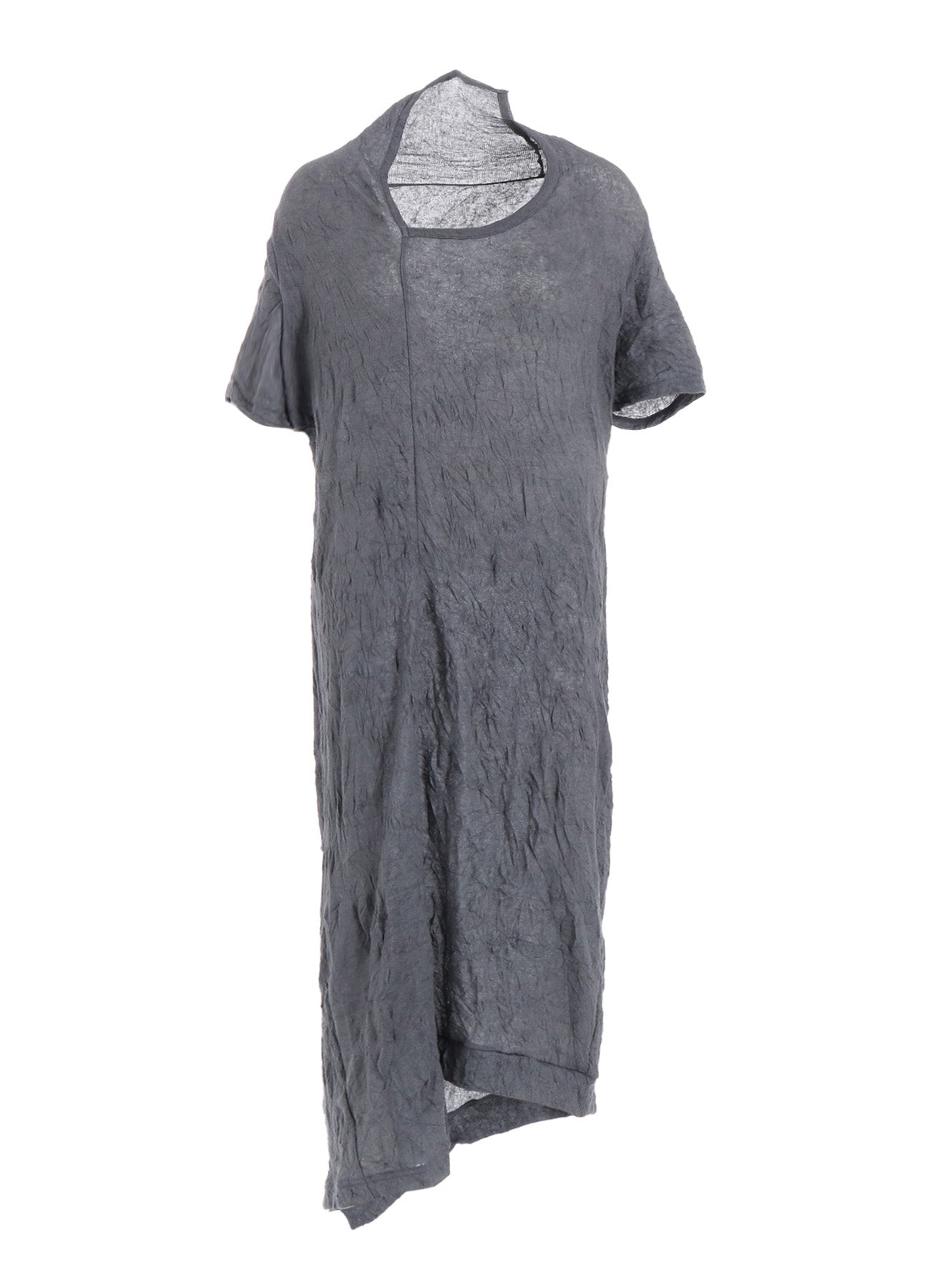 TUCK MILLING WRINKLE DRAPE DRESS