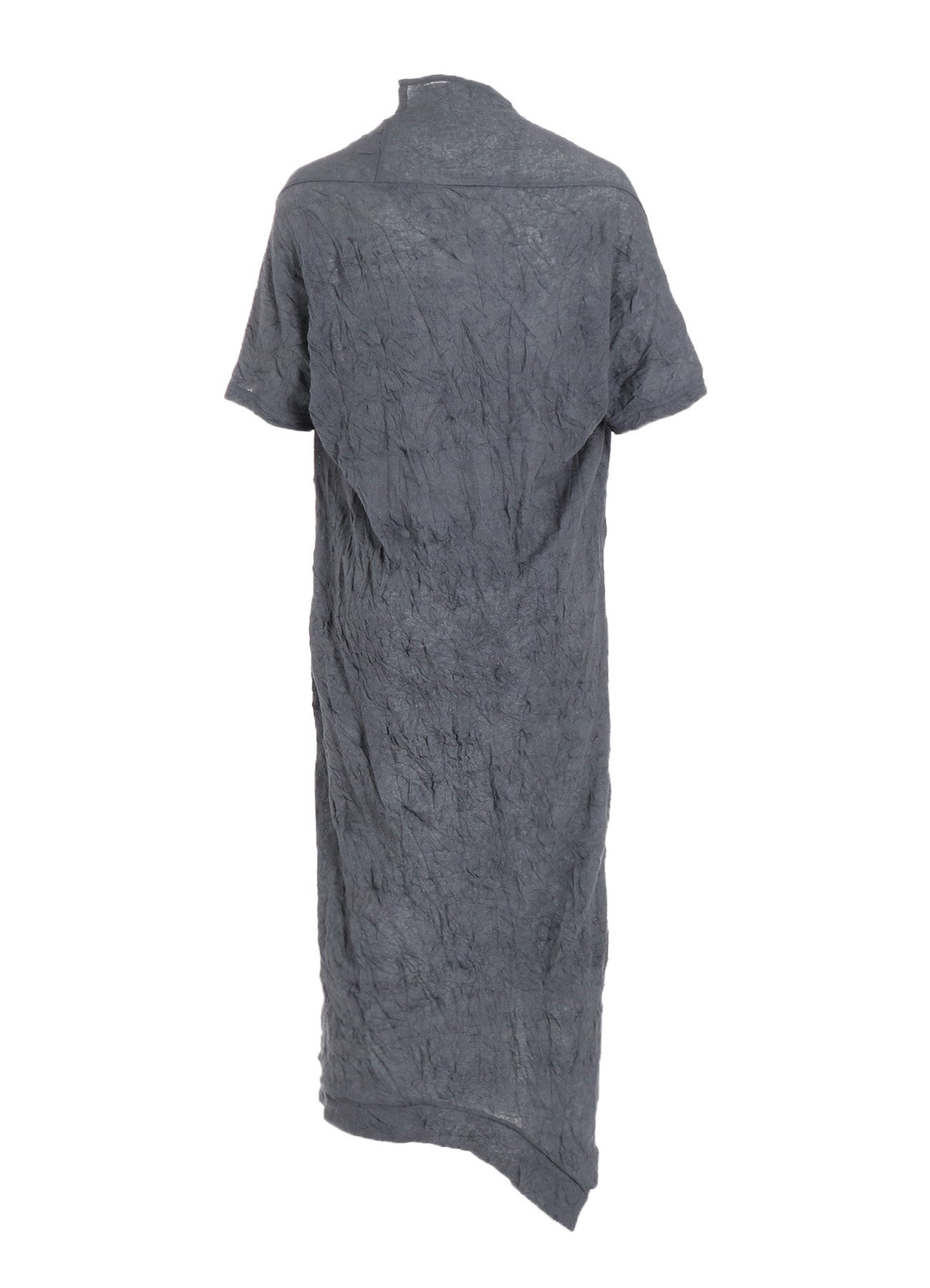 TUCK MILLING WRINKLE DRAPE DRESS