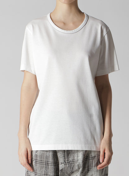 COTON JERSEY Y'S STITCH HALF SLEEVE T